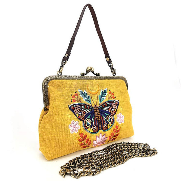 Drama Kisslock Moon Purse Sequin Black main image 0