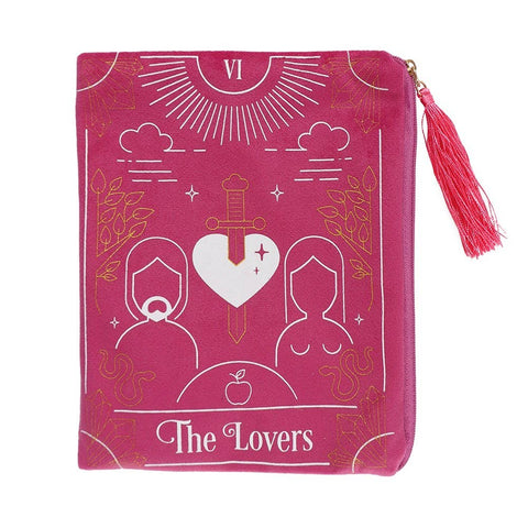 14192 6PC Lovers Tarot Cards Zipper Pouch Pack
