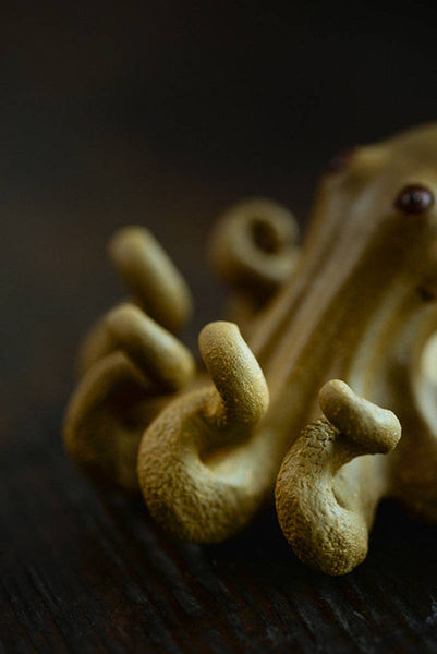 Gohobi Handmade Ceramic YiXing Clay Octopus Ornament Tea pet