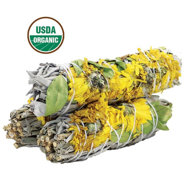 White Sage Smudge Stick - Sunflower (4 in.)
