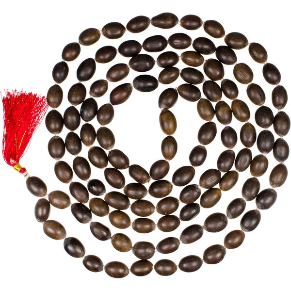 Mala Dark Lotus Seed w/red Tassel (Each)