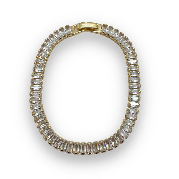 Gold filled Tennis Crystal Bracelet  - 4 color choices
