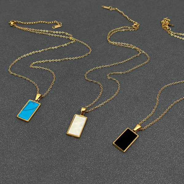 Star Moon Tarot 18K Gold Plated Steel Necklace -FGS/MS