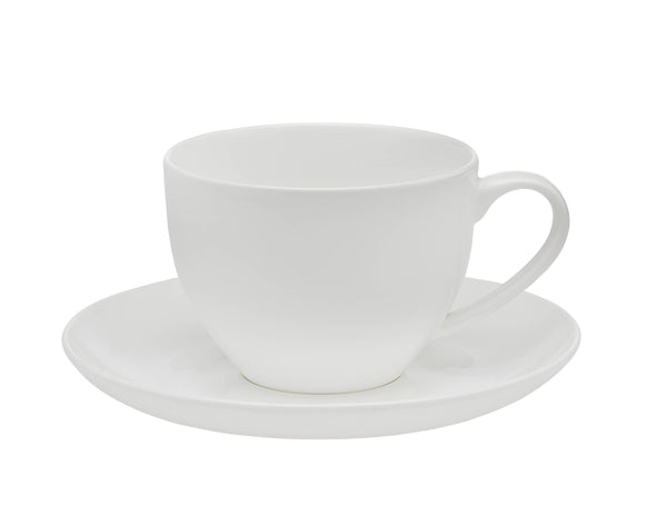 White Bell Teacup with Saucer