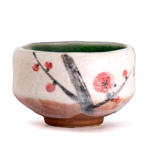Ume Plum Blossoms Mini Matcha Bowl 8oz 3.75"D x 1.5"H