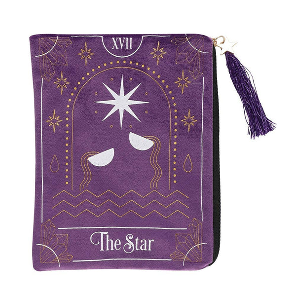14191 6PC Star Tarot Cards Zipper Pouch Pack