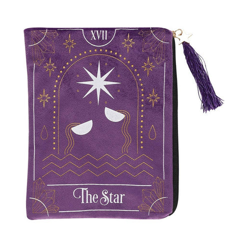 14191 6PC Star Tarot Cards Zipper Pouch Pack