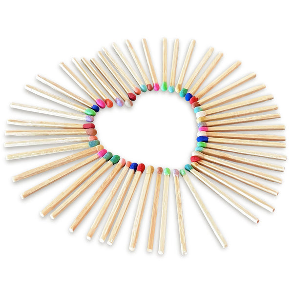 4" Matches in Large Chic Cork Top Jar - Color(s) of Choice