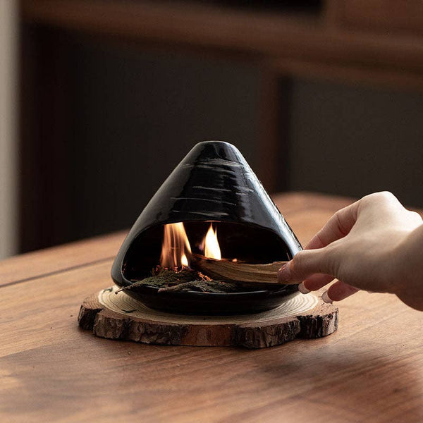 Mount Fuji Ceramic Aromatherapy Incense Burner