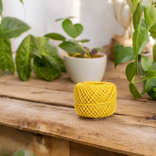 BRITISH COLOUR STANDARD - Jute Twine Ball in Jasmine Yellow