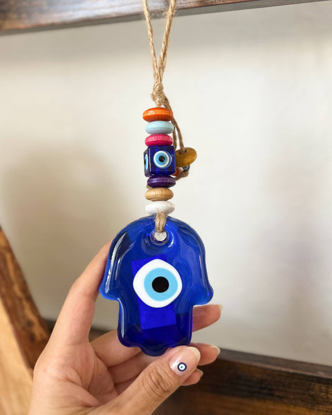 Evil Eye Wall Hanging with Hamsa Hand