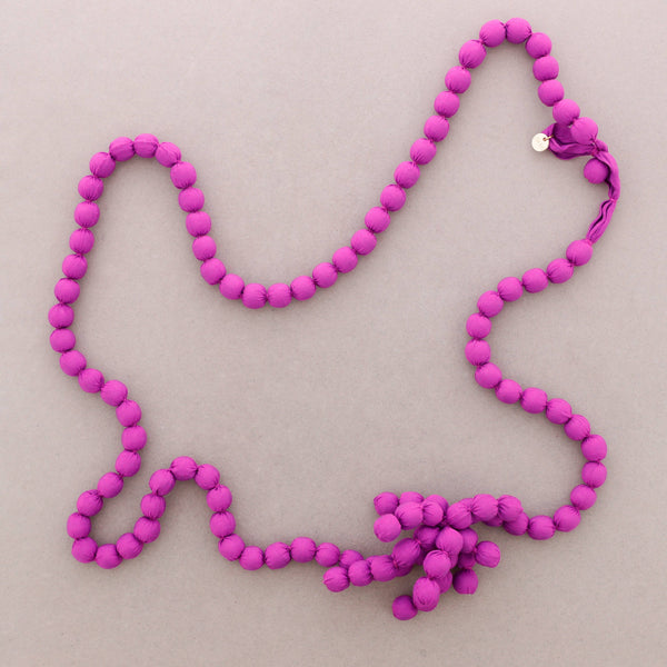 Long Necklace with Coated Beads