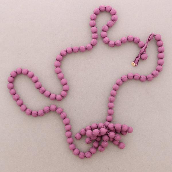 Long Necklace with Coated Beads