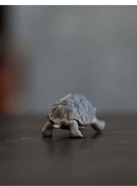 Gohobi Handmade Ceramic YiXing Clay Land Turtle Ornament Tea
