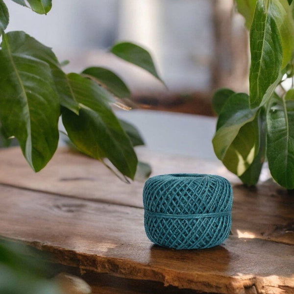 BRITISH COLOUR STANDARD - Jute Twine Ball in Petrol Blue