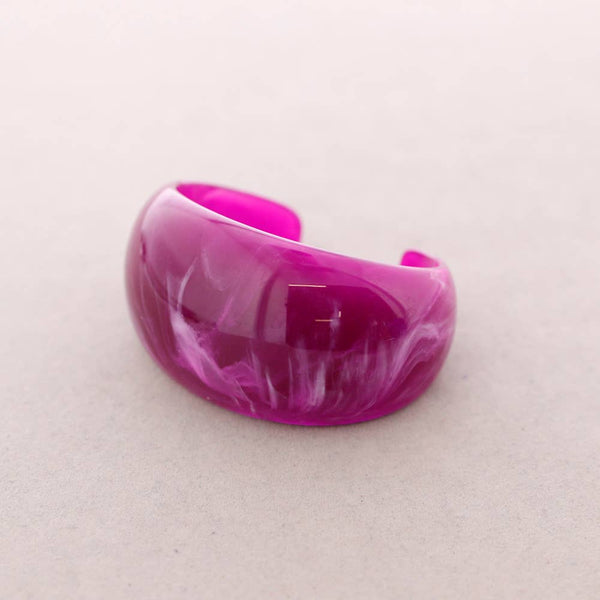 Rigid Open Resin Bracelet