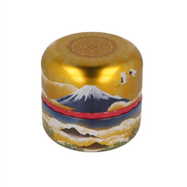 2.8oz Tea Canister Mt Fuji Gold JP (1/100)