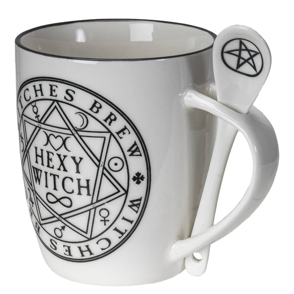 13801 Hexy Witch Mug & Spoon Set for Coffee/Tea C/24