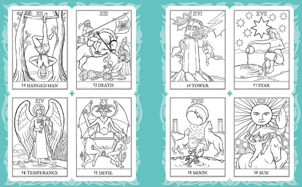 Create Your Own Tarot Deck: Full Set of Cards to Color