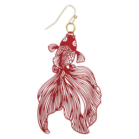 Captivating Koi Fish Laser cut Earrings