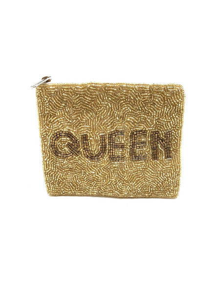 QUEEN Beaded Mani Coin Purse