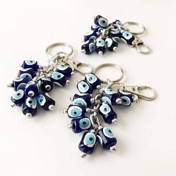 Blue Evil Eye Bag Chain, Evil Eye Keychain, Dog Leash