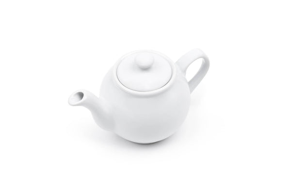 Fox Run Earthenware Teapot, White, 55-Ounce