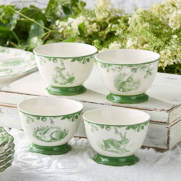 Le Jardin Ice Cream Bowl 5.25in x 3in 4 asst 20 oz