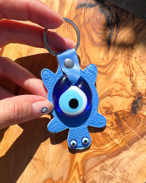 Evil Eye Keychain, Cute Keychain, Turtle Keychain, Keychains