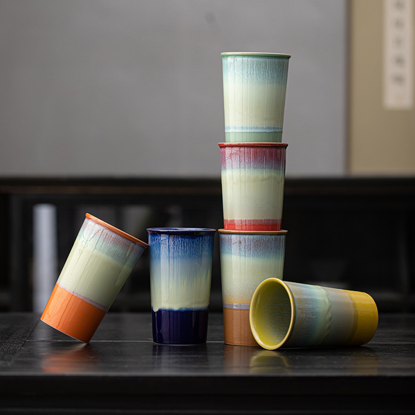 Gohobi Flow Glaze Ceramic Large Cup