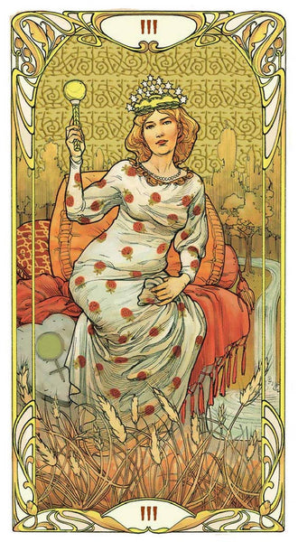 Golden Art Nouveau Tarot Grand Trumps 22 Cards Lo Scarabeo