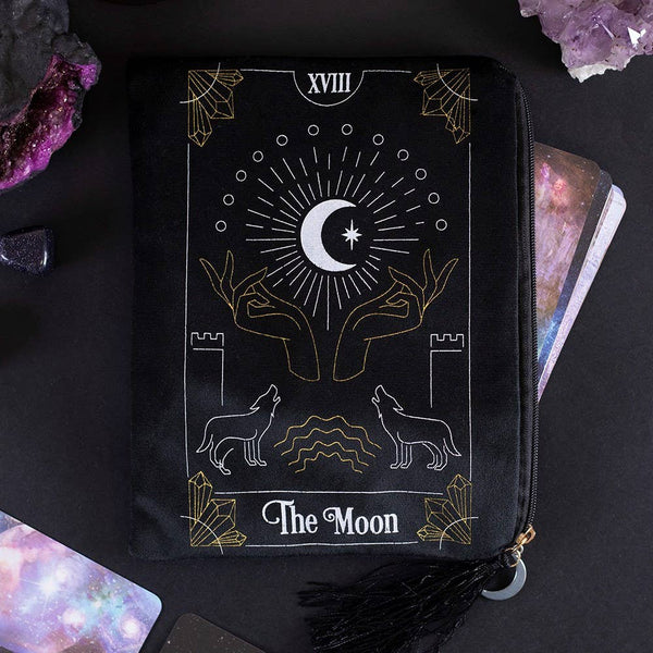 14194 6PC Moon Tarot Cards Zipper Pouch Pack