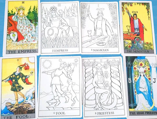 Create Your Own Tarot Deck: Full Set of Cards to Color