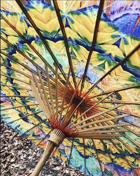 Feather Kaleidoscope Parasol