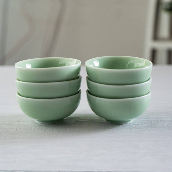 2.5"D Koi Fish Kung Fu Tea Cups 6 Piece Set (1/60)