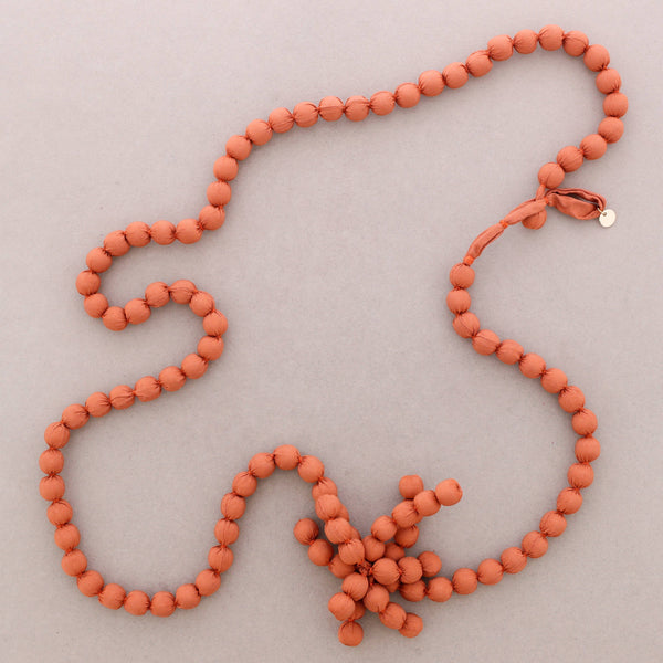 Long Necklace with Coated Beads