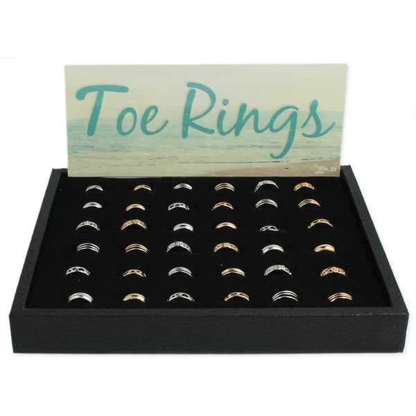 Adjustable Band Toe Ring Program - 48 pcs