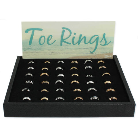 Adjustable Band Toe Ring Program - 48 pcs