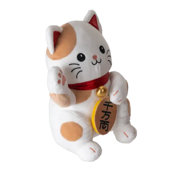8"H Maneki Neko Lucky Cat Squishable Plush