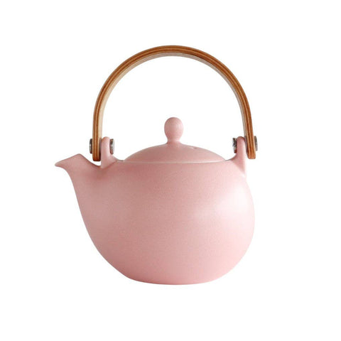 Saliu Yui 10oz Minoware Porcelain Teapot Pink JP (1/36)