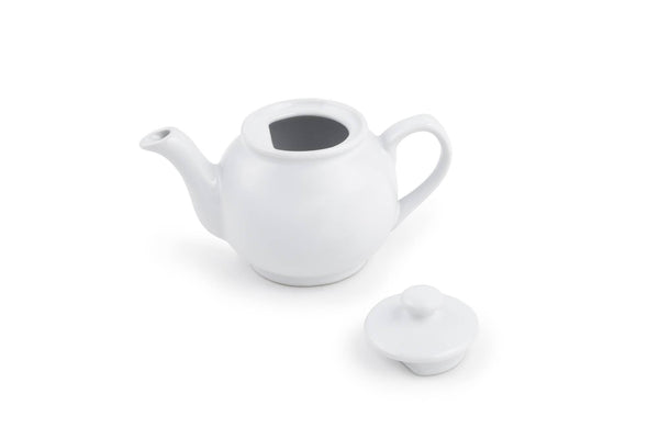 Fox Run Earthenware Teapot, White, 55-Ounce