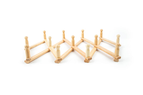 Fox Run Expanding Coffee Mug Wall Rack, 42" Fully Extended