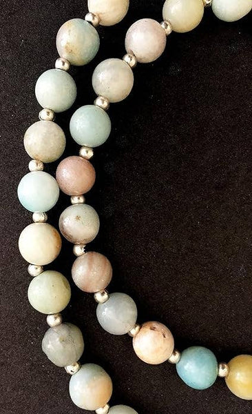 Amazonite Mala Prayer Necklace Bracelet 108 Gemstones