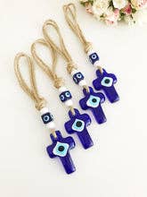 Cross Evil Eye Wall Hanging, Evil Eye Home Decor, Religious