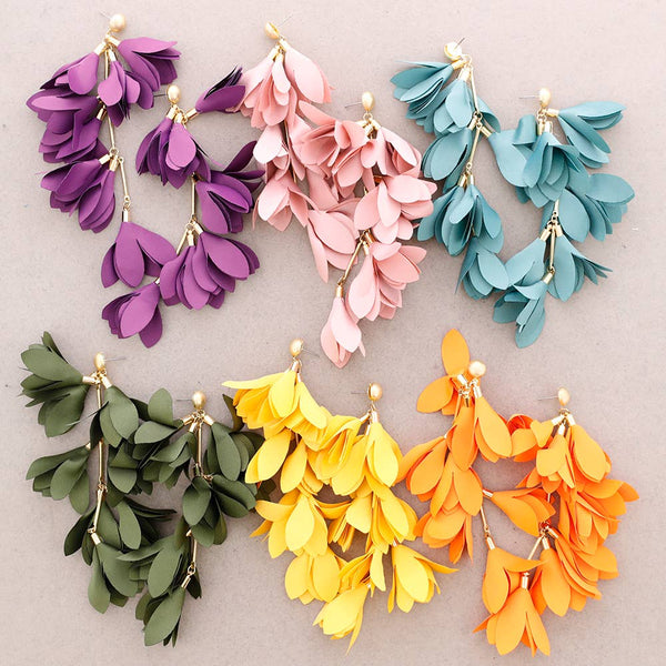 Capas Floral Fabric Earrings