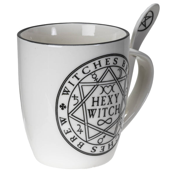 13801 Hexy Witch Mug & Spoon Set for Coffee/Tea C/24