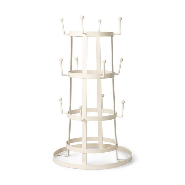 BRITISH COLOUR STANDARD Pearl White - Mug Tree for 12 Mugs