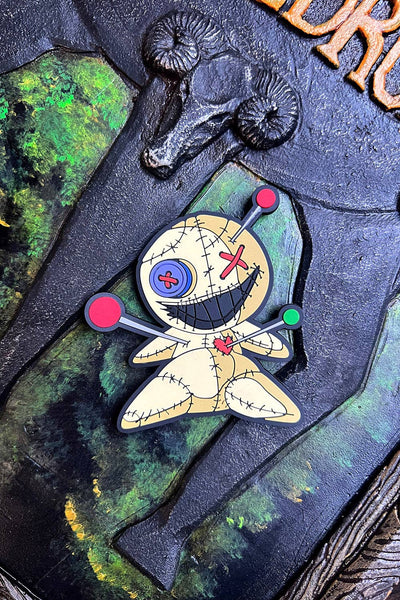 Ouchie Voodoo Doll Rubber Magnet