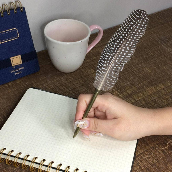 Quill Ballpoint Pen & Stand Set