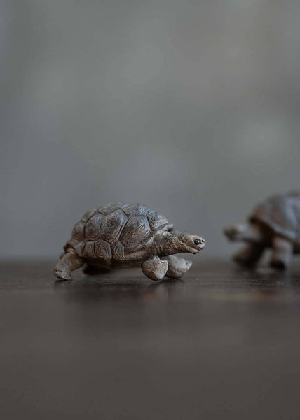 Gohobi Handmade Ceramic YiXing Clay Land Turtle Ornament Tea